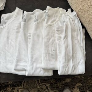Set of White Tank Tops